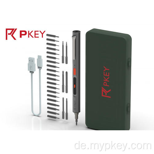 Pkey Compact ScreverDriver Elektro -Werkzeug mit 26 PCS -Bits